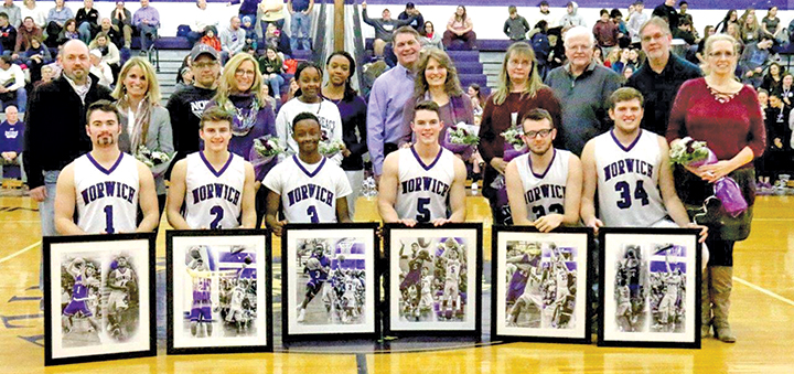 Cashman and Wenzel lead Norwich to win over Forks on senior night